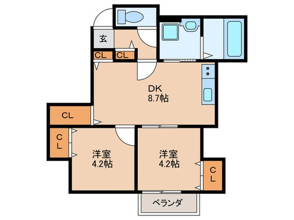 セレニティ今福南の物件間取画像